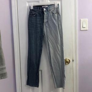 Pascun Split Color Straight Leg Jeans Size 24